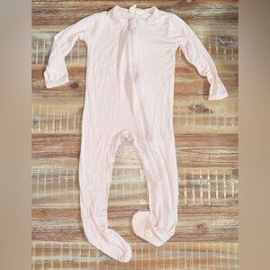 Kyte Baby Bamboo 2 way zipper Footie Pajama Zippy Pink toddler 12-18m